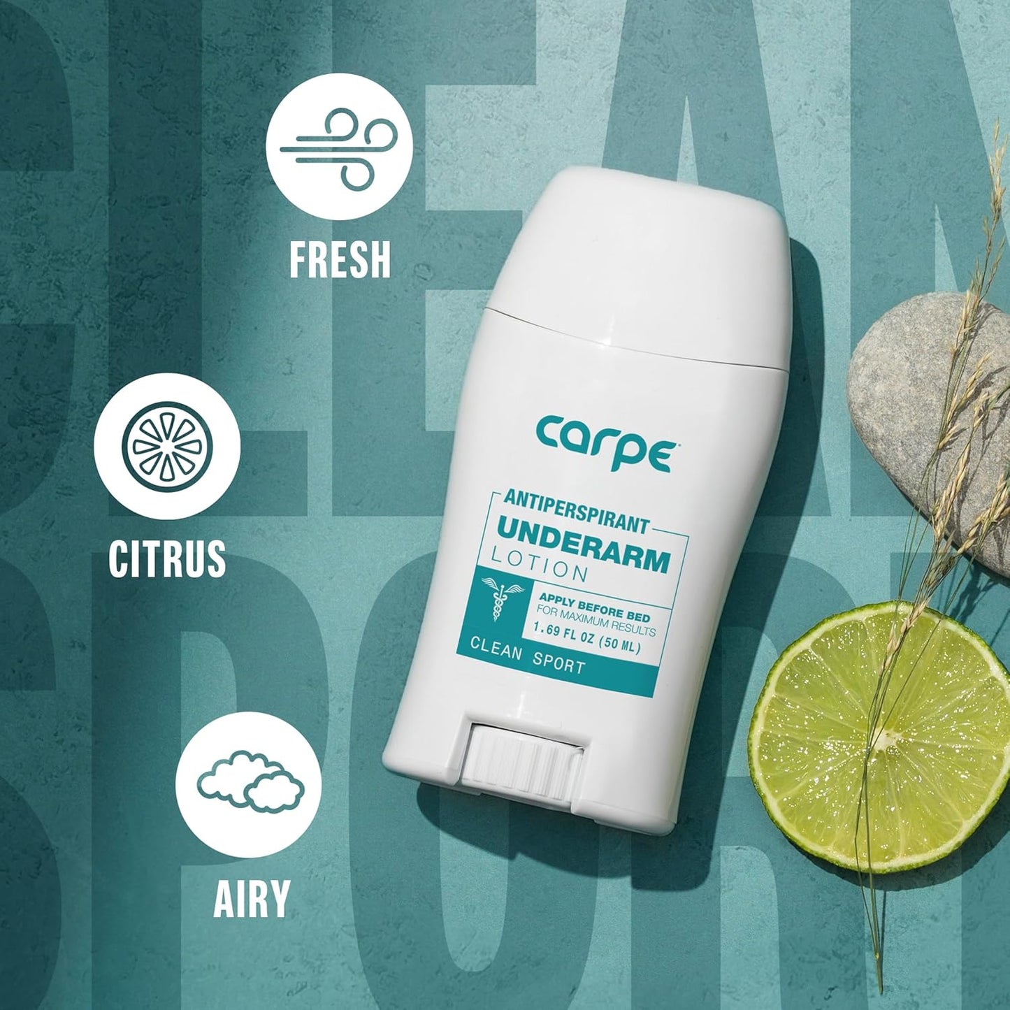 Carpe Deodorant Underarm Antiperspirant - Advanced Sweat & Odor Protection Formula