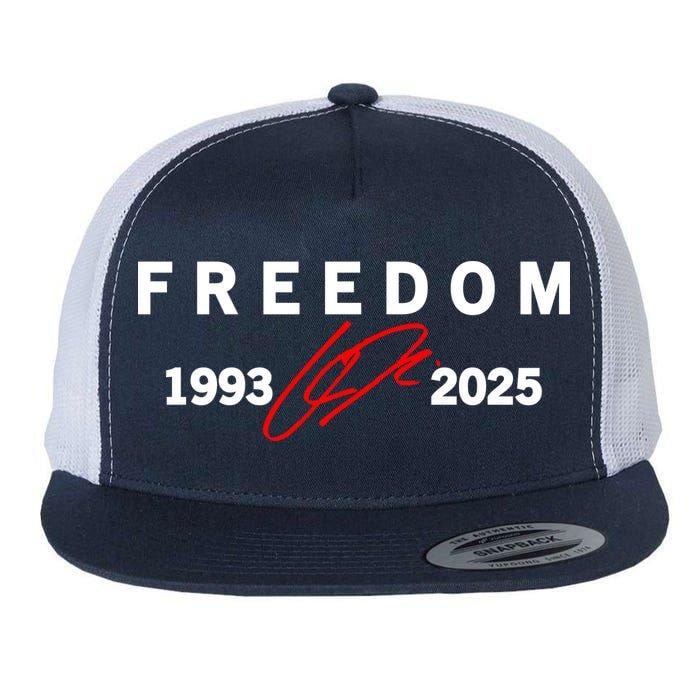 Freedom Red Signature 1993-2025 Charlie Kirk Tribute Faith Christian Truth Rest In Peace RIP Flat Bill Trucker Hat Baseball Cap