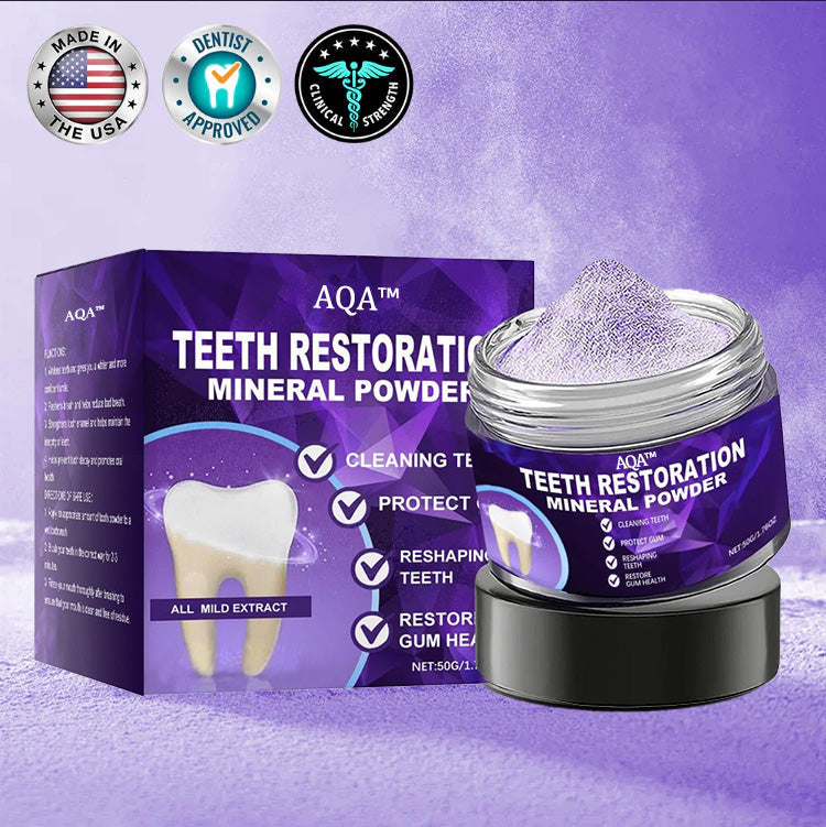 šAQA⢠Teeth Restoration Mineral Powderš¦·(ADA recommended) (šFlash Sale - Donāt Miss Out)