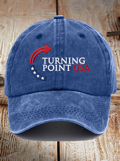 Retro Turning Point Action Print Baseball Cap