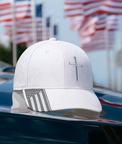 ✝️Adjustable Jesus 3 Nail Cross Hat🎁With Free 4" Decal