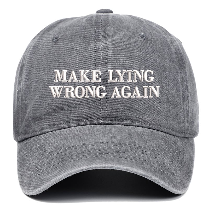 Make Lying Wrong Again Hat