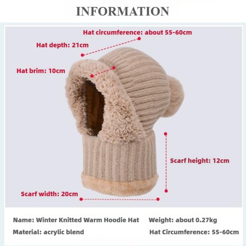 ❄️Winter's Must-Have-Women's 3-in-1 Knitted Hat